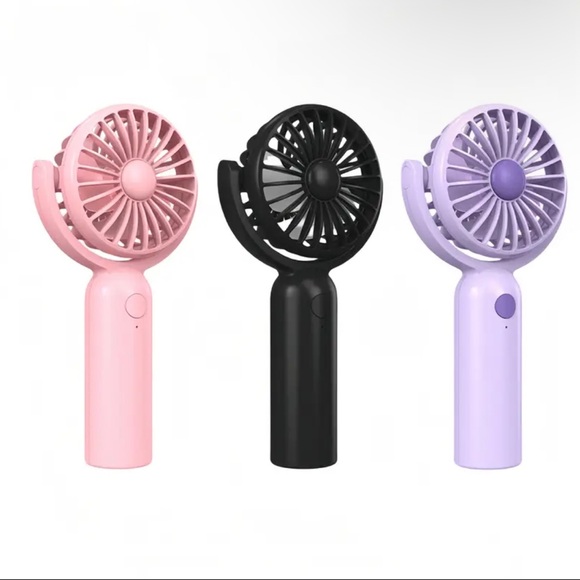 F3 Other - Portable Mini Fan-NIB in Lavender, White or Black USB Cord & 3 modes &Tilt fan
